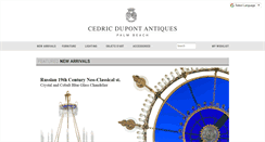 Desktop Screenshot of cedricdupontantiques.com