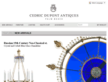 Tablet Screenshot of cedricdupontantiques.com